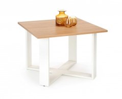 Konferenční stolek- CROSS- Zlatý dub/Bílá