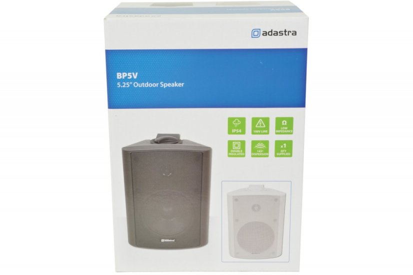 Adastra BP5V-B, 100V nástěnný 5,25" reproduktor, 30W, IP54, černý