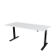 Height adjustable desk OFYS - white (70 x 160 cm) - Frame color: Black