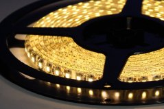 LED páska SMD3528, teplá biela, 12V, 1m, IP54, 120 LED/m