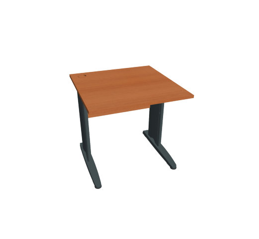 Kancelářský stůl 80×80 cm (více barev) - Barva podnože: Stříbrná, Dekor: Buk