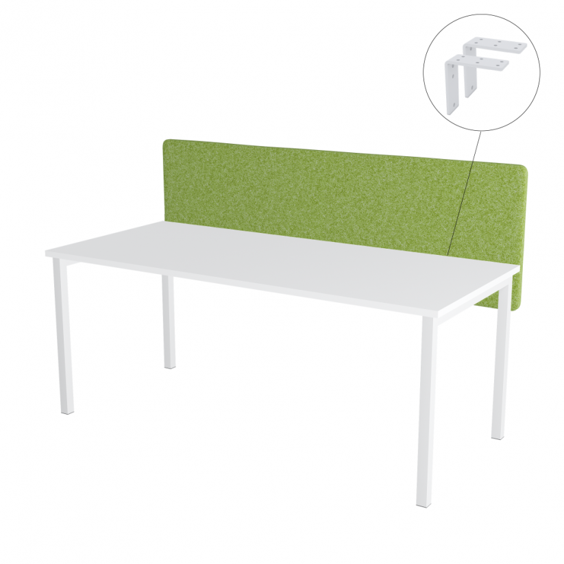 Paraván na stôl zelený OFYS (160x65 cm) 80% vlna