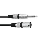 Kábel XK-50 XLR samec - Jack 6,3 stereo, 5 m