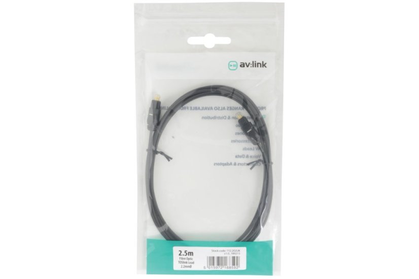 AV:link kábel optický 1x TOSlink samec - 1x TOSlink samec, 2.5m