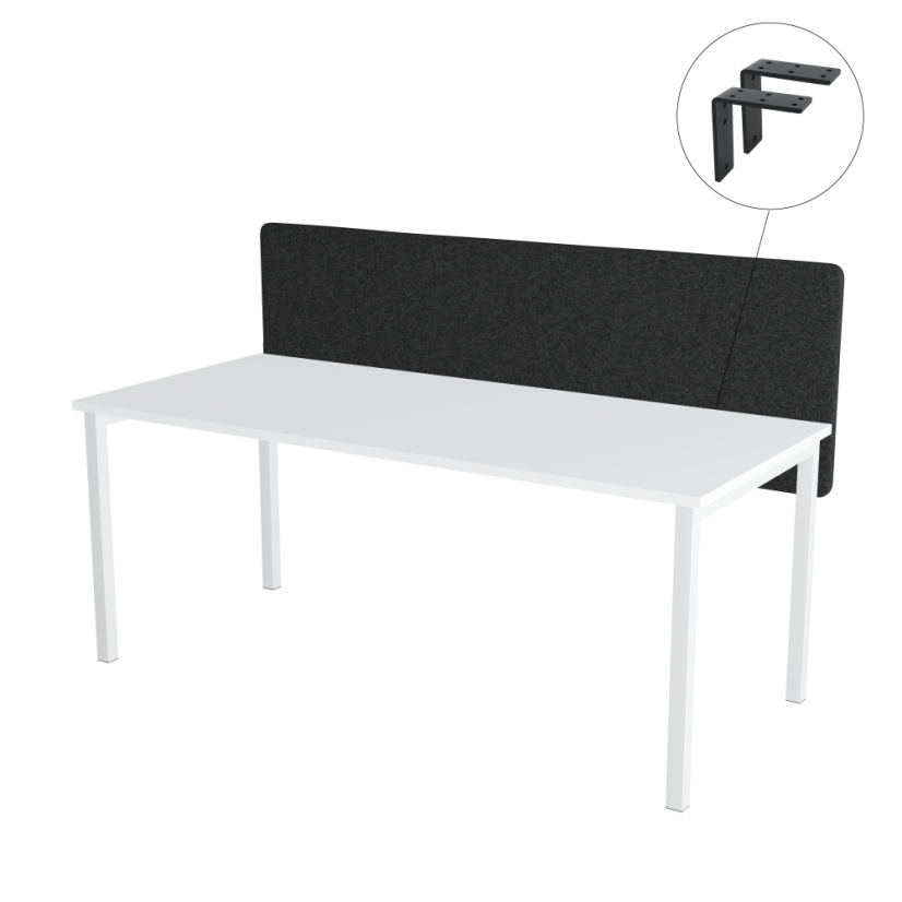 Table divider OFYS black (140x65 cm) 80% wool