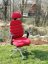 kancelářská židle SPINE červená s PDH