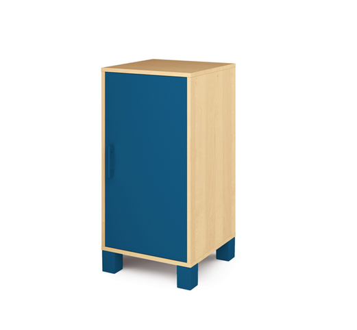 Nízká skříň ORZE 1 dveře (více barev) - Barva: Modrá, Dekor: Buk