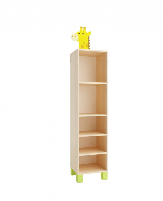 Shelf cabinet (giraffe, SAFARI), on legs