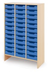 Skriňa XL + malé kartónové kontajnery - Modrá - CLASSICAL