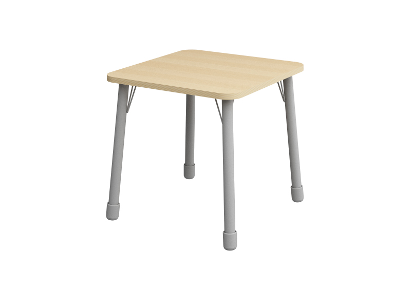 Výškovo nastaviteľný stôl štvorec - BUK - Veľkosť výškovo staviteľná: 1-3
