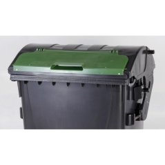 Plastový kontajner 1100 litrov čierno-zelený V/V