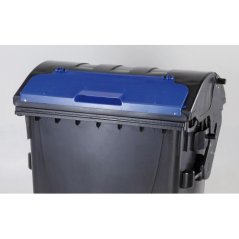 Plastový kontajner 1100 litrov čierno-modrý V/V
