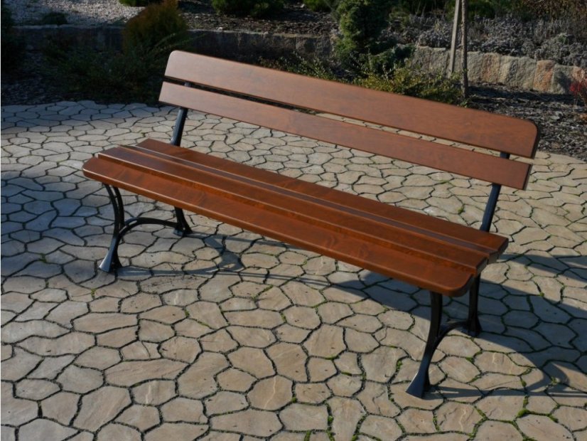 Cast iron bench LARA (Alder) - Shade: Cypress