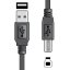 AV:link USB 2.0 typ A zástrčka k typu B zástrčka kábla 1,5m