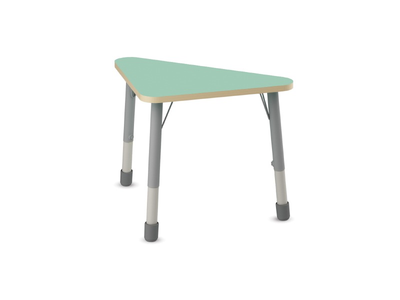 Height-adjustable triangle table - Mint - Height adjustable: 1-3