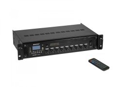 Omnitronic MA-120P, 100V mixážny zosilňovač, MP3/USB/SD/BT, 120W