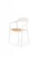 Židle- K530- Bílá / Přírodní