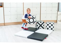 Foam bench (black and white print)