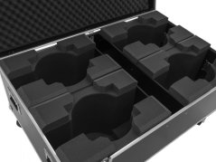Roadinger Transportní Case pro 4x LED Eurolite LED TMH-X19, otočná hlavice