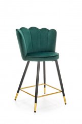 Barová stolička -H106- Tmavo zelená