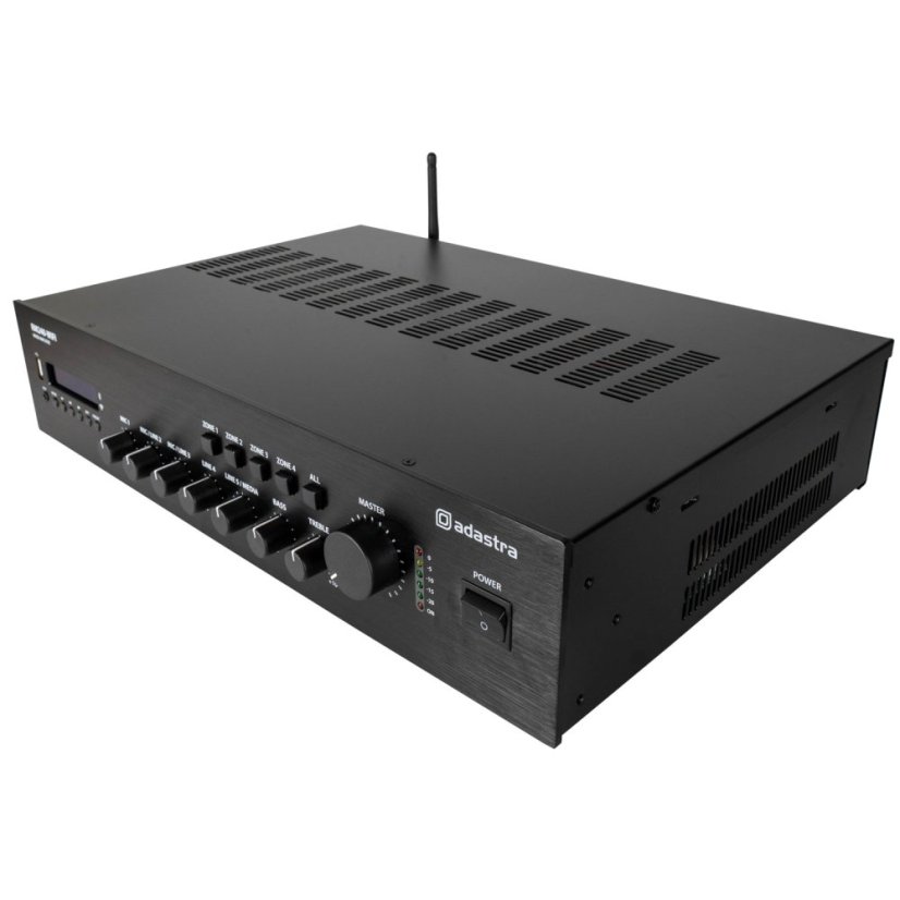 Adastra RM240-WIFI, 100V mixážní 4-zónový zesilovač, RM-WiFi/BT/USB