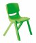 Dětská plastová židle zelená - Velikost: 26 cm