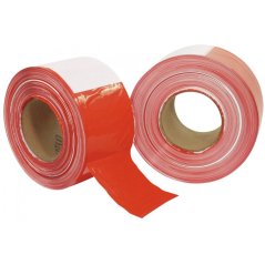 Páska PVC červeno-biela 80mm x 500m