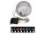 Sněhové LED koule, 15 cm, fialová, 1 ks