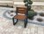 Garden armchair TRENDY with backrest (Alder)