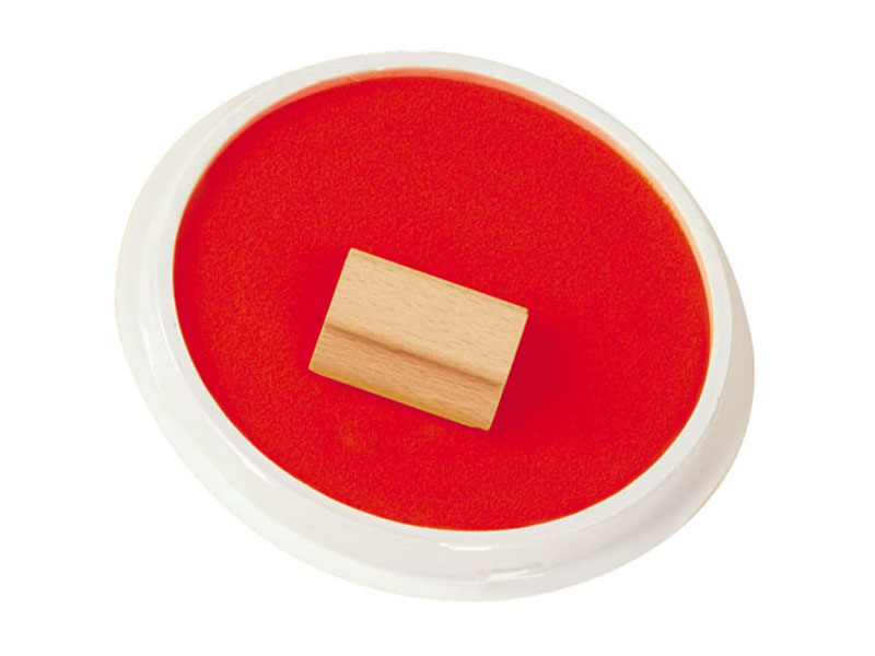 Inkoustový polštář- Červený