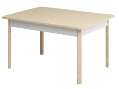 Obdélníkový konferenční stolek, bříza/bílá (EXCLUSIVE)