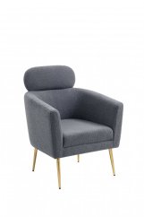 Armchair MELISA (Gray / Gold)