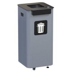 Vonkajší odpadkový kôš - čierny