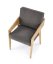 FREEDOM armchair (Oak / Dark grey)