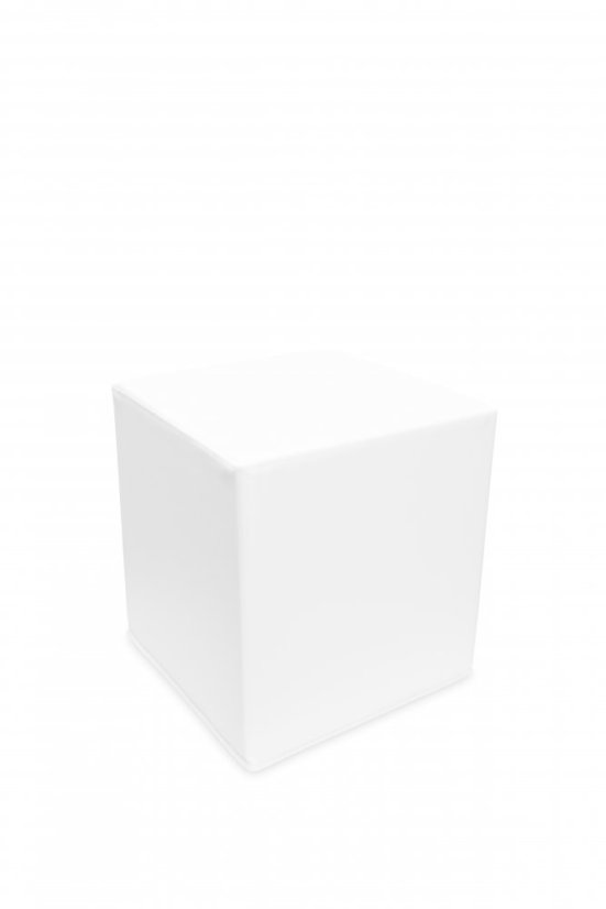 Foam bench - cube (white)