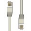 AV:link kábel U/UTP 1x RJ45 samec - 1x RJ45 samec, šedý, 1m