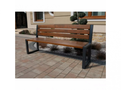 Záhradná lavička TRENDY s opěradlom (Olša)