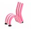 Dětská molitanová židle (růžová/bílá)