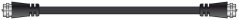 AV:link kabel RG6 koaxiální 2x F konektor samec, 75 Ohm, 2m