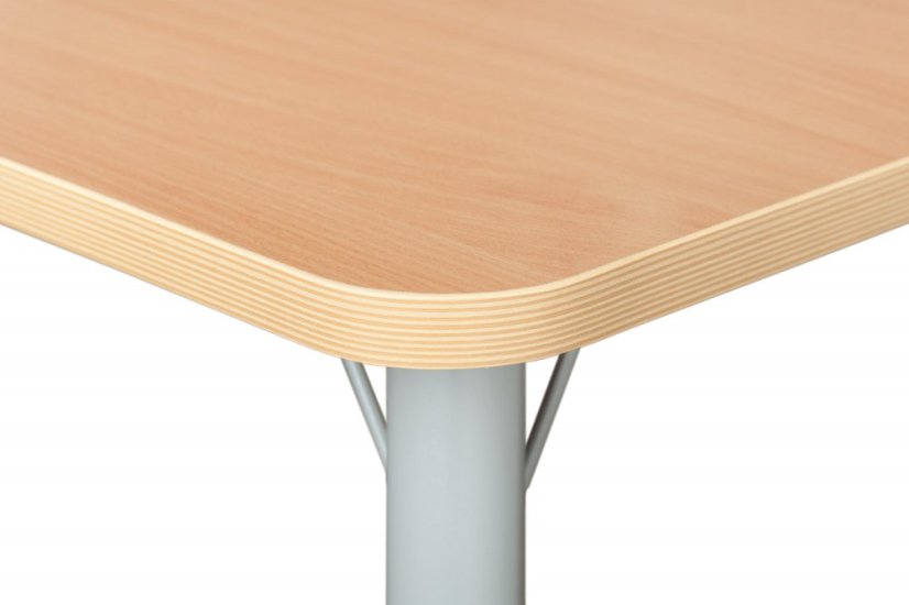 Height-adjustable rectangular table - BEECH - Dimension: 138x69 cm, Height adjustable: 1-3