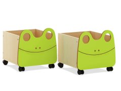Pojízdné boxy - žabky (2 ks.) MINTY