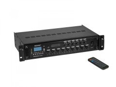 Omnitronic MAVZ-240.6P, 100V 6-zónový mixážny zosilňovač, MP3/USB/SD/BT, 240W