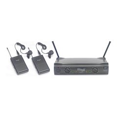 Stagg SUW 50 LL EG, 2-kanálový bezdrôtový mikrofónny set 863,8 MHz / 864,5 MHz