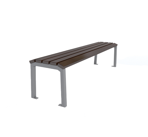 Kovová lavička AGNUS - Provedení: Volně stojící, Rozměr: 150 cm