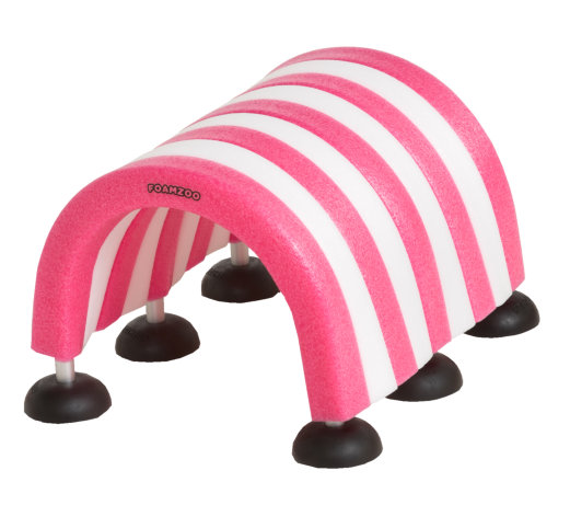 Dětská molitanová stolička XL (růžová/bílá)