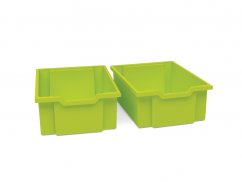 Plastové nádoby velké - zelená - 2 ks