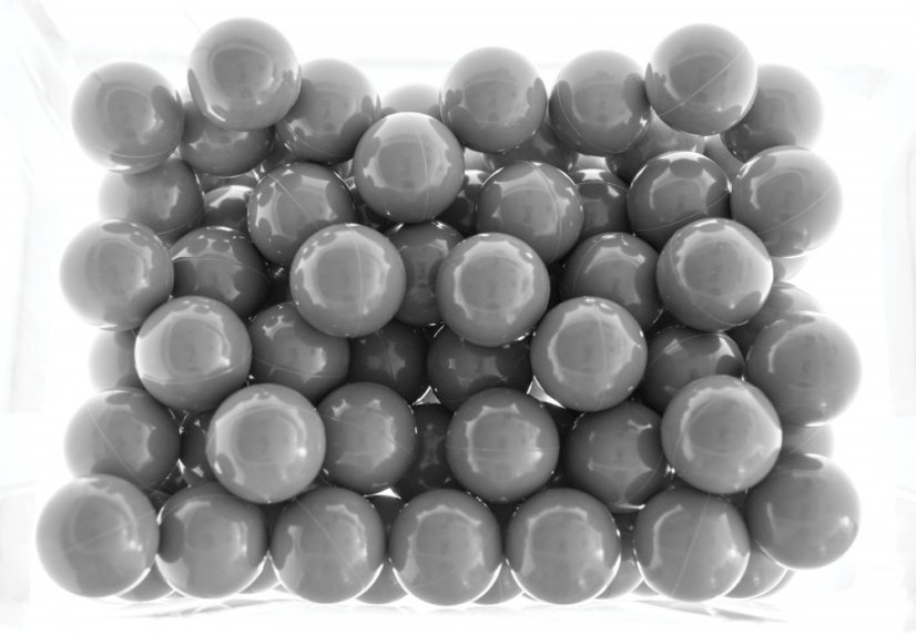 Plastic GRAY balls for ball pools (500 pcs)