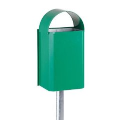 Kôš s odklápacím vekom - zelený 40 l.