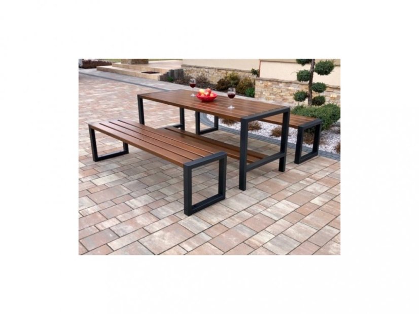 Garden set TRENDY 6 (Alder) - Shade: Nut