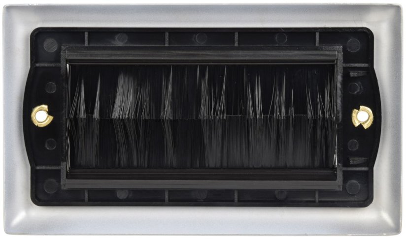 AV:link nástenná priechodka pre káble, kovová, biela, 2G